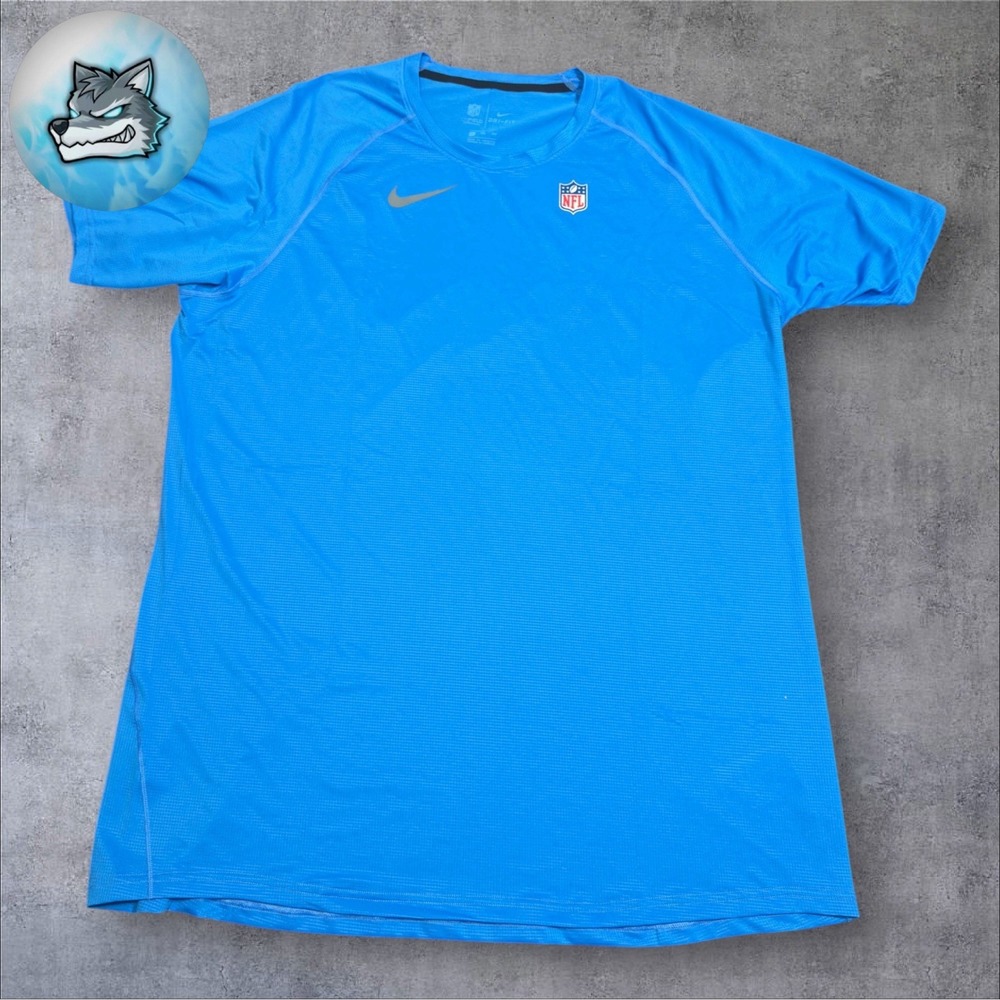 Nike NFL On-Field Dri-FIT Team Issued Compression Shirt Blue Mens 3XL CW6317-481